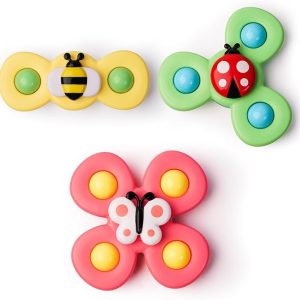 Strong Suction Cup Fidget Rotating Sensory Bath Toys for Baby